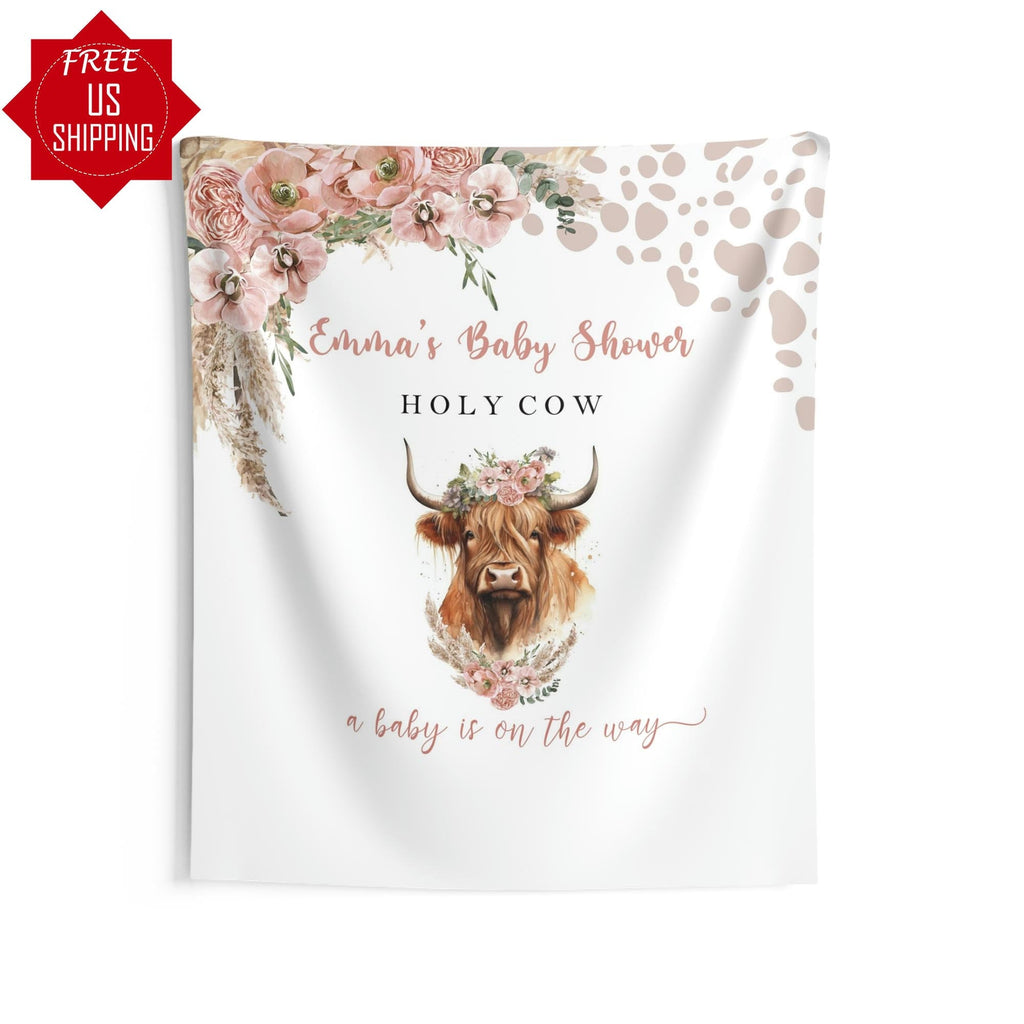 Highland Cow Baby Shower Backdrop – iJay Backdrops