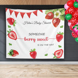 Strawberry Berry Sweet Baby Shower Backdrop