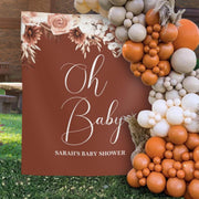 Personalized Bohemian Baby Shower Decoration for Baby Shower - iJay Backdrops