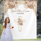 Boho Baptism Baby Shower Backdrop