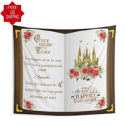 Red Roses Birthday Decor Once Upon a Time Birthday Backdrop Princess Party Banner Royal Castle Fairytale Background Derby Happy Birthday - iJay Backdrops