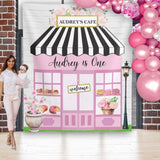 Patisserie Cafe Birthday Backdrop