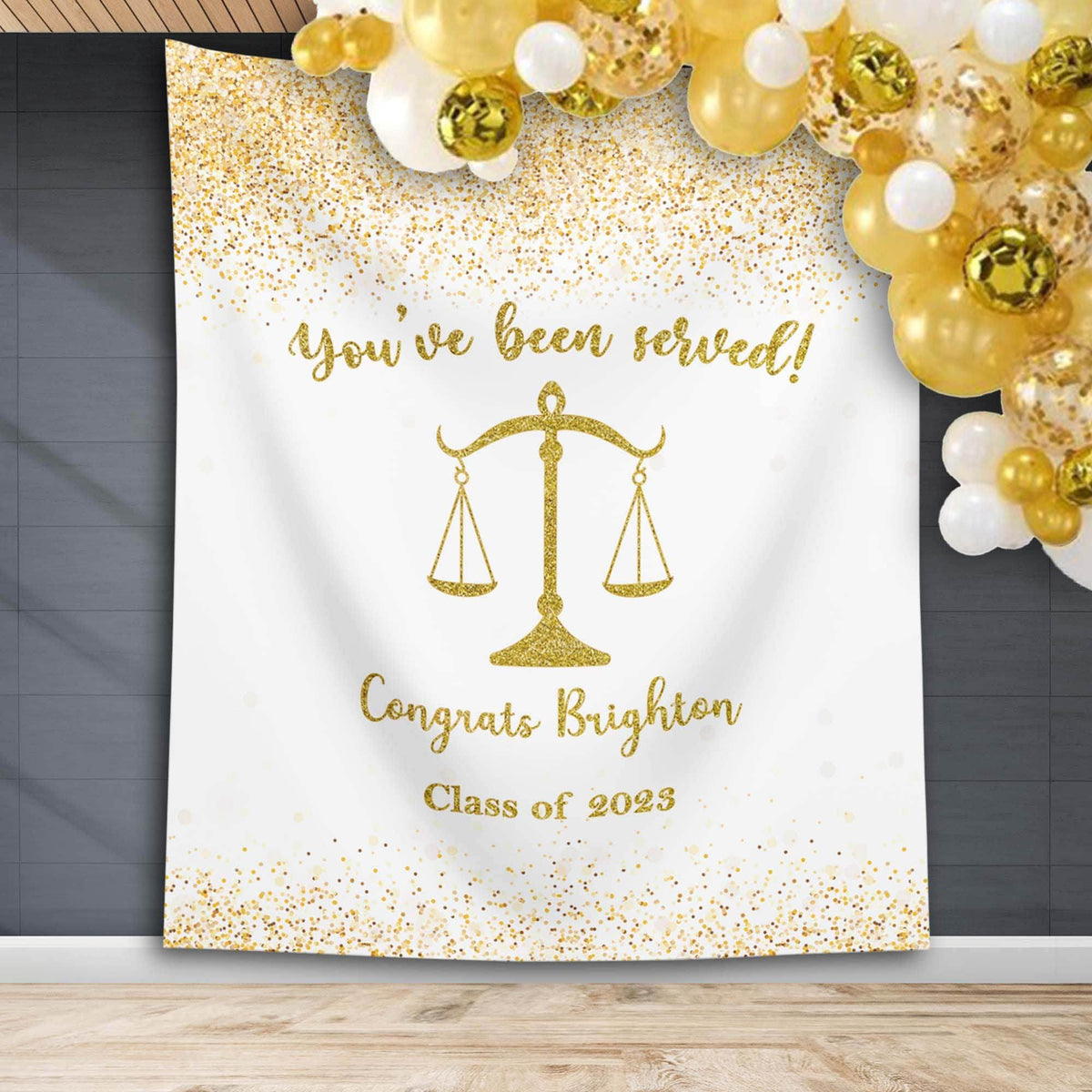 Law School Graduation Backdrop - iJay Backdrops