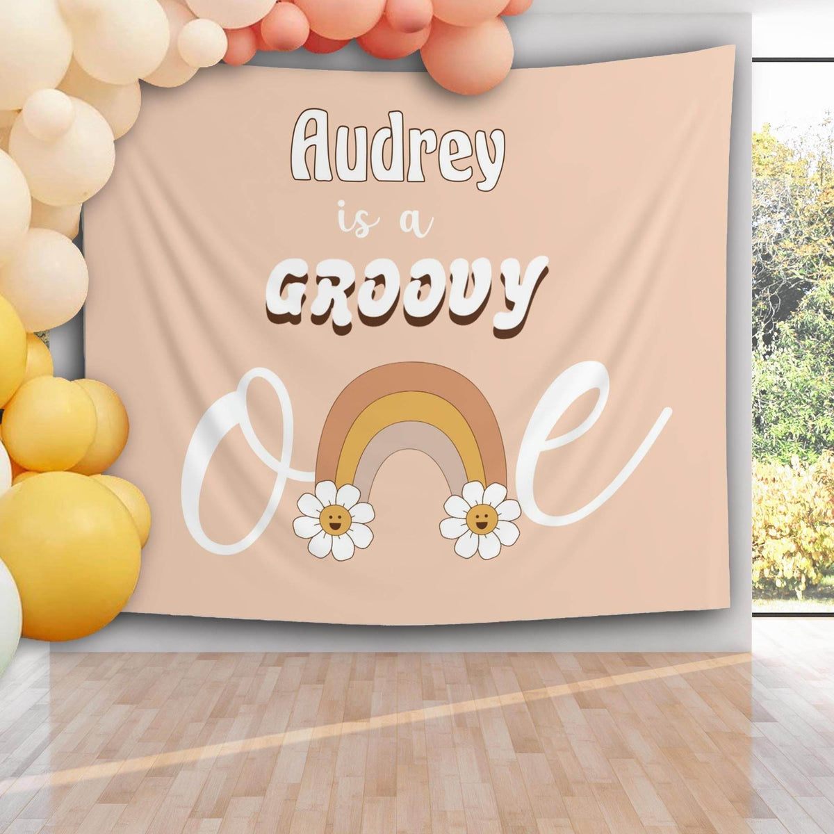 Groovy First Birthday Backdrop - iJay Backdrops