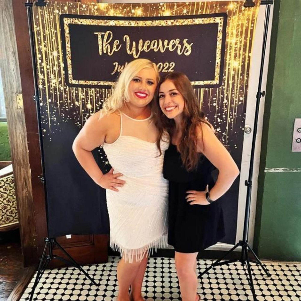 Custom Black and Gold Glitter Sparkle Backdrop - iJay Backdrops