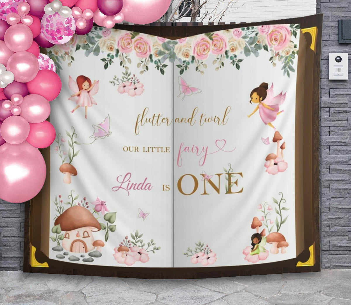 Fairy Girl Birthday Backdrop - iJay Backdrops