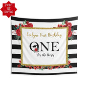 Derby First Birthday One For the Roses Party Backdrop - iJay Backdrops