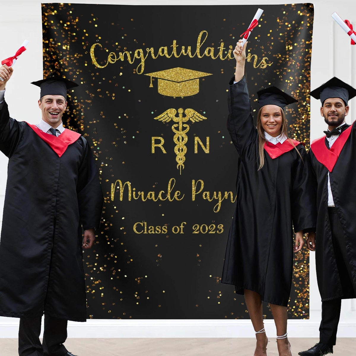 Medical School RN Graduation Backdrop - iJay Backdrops