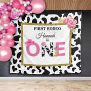 Girl First Rodeo First Birthday Backdrop - iJay Backdrops