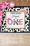 Girl First Rodeo First Birthday Backdrop