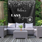 Silver Black Custom Rodeo Bachelorette Party Decoration Last Disco Party Banner Lets go girls Party Backdrop Bridal Shower Engagement Decor - iJay Backdrops