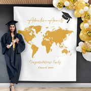 Adventure Awaits Graduation Backdrop - iJay Backdrops