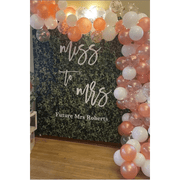 Miss to Mrs Artificial Grass Backdrop - iJay Backdrops