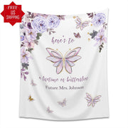 Purple Butterfly Future Mrs. Backdrop - iJay Backdrops
