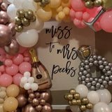 Custom Miss to Mrs Bridal Shower Backdrop