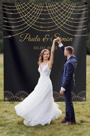 20s Themed Gatsby Wedding Photo Backdrop - iJay Backdrops