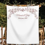 Minimalist Terracotta Wedding Backdrop - iJay Backdrops