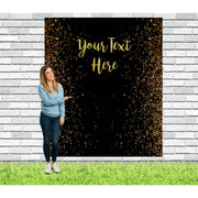 Black and gold photography backdrop with Glitters - iJay Backdrops