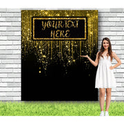 Black and Gold Glitter Photo Backdrop - iJay Backdrops