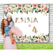 Pink Girl Birthday Party Backdrop - iJay Backdrops