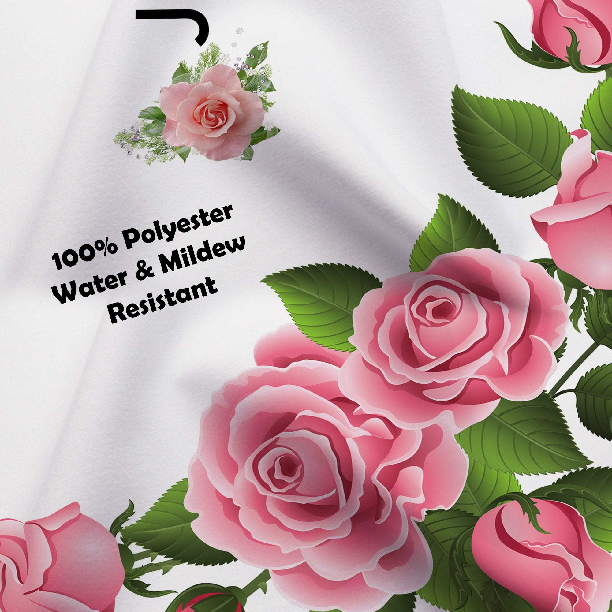Custom Floral Wedding Backdrop - Add your text iJay Backdrops 