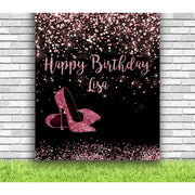 Custom Rose Gold Heels Backdrop - iJay Backdrops