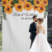 Custom Sunflower Wedding Backdrop / Sunflower Backdrop - iJay Backdrops