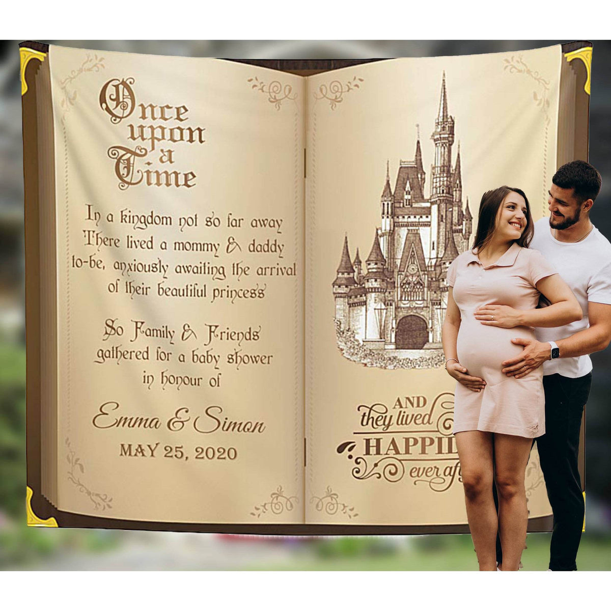 Fairytale Baby Shower Book Backdrop - iJay Backdrops