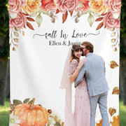 Fall Backdrop for Wedding Reception - iJay Backdrops