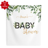 Custom Greenery Baby Shower Backdrop