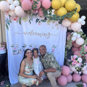 Custom Baby Shower Backdrop for Girl - iJay Backdrops