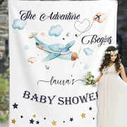 Airplane Baby Shower Backdrop - iJay Backdrops
