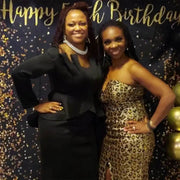 Black and gold photography backdrop with Glitters - iJay Backdrops