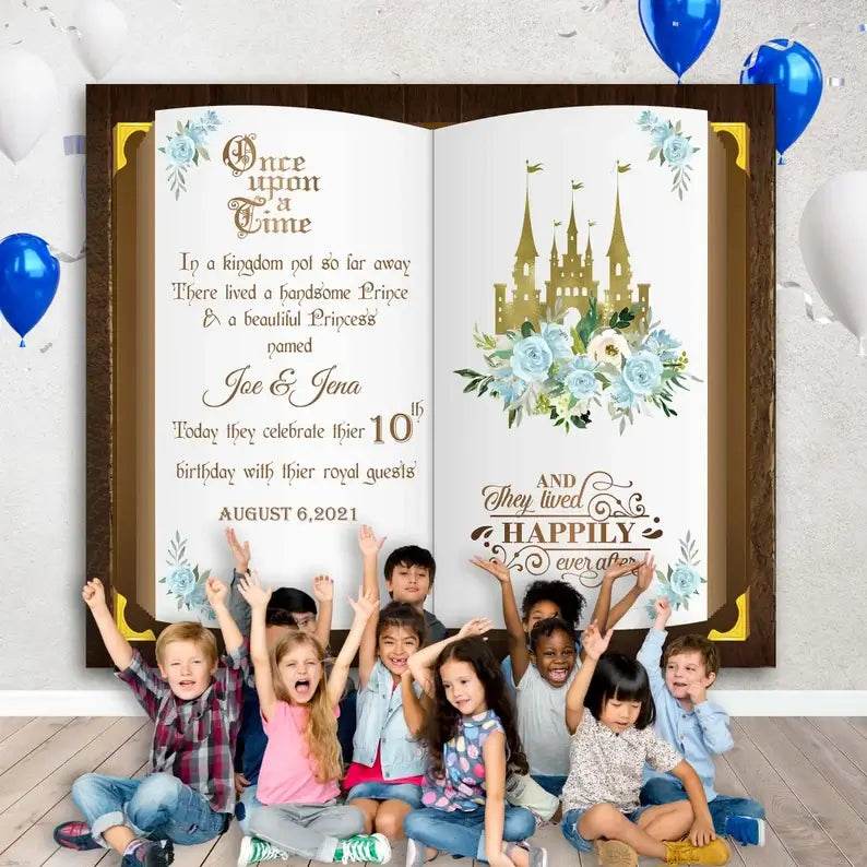 Prince or Princess Castle Book Backdrop - iJay Backdrops