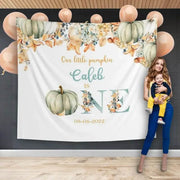 Boho Pumpkin Birthday Party Backdrop - iJay Backdrops