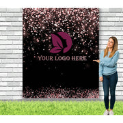 Custom Logo backdrop, Rose Gold - iJay Backdrops