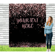 Custom Graduation Party Backdrop, Rose Gold - iJay Backdrops