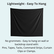 Black and Silver Wedding Backdrop - iJay Backdrops