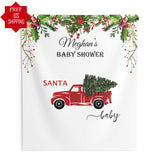 Christmas Baby Shower Decor, Bbaby Shower Backdrop, Santa Baby Christmas Baby Shower Banner, Winter Baby Shower Decor, Christmas baby