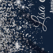 Navy and Silver Graduation Backdrop - iJay Backdrops