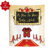 Red Carpet Shower Backdrop, Glam Baby Shower Backdrop, Movie Baby Shower Backdrop, A Star Is Born, Red Carpet RC4 - iJay Backdrops