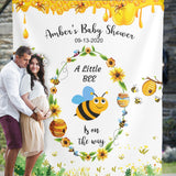 Bee Baby Shower, Sweet Bee Baby Shower Backdrop, Bee Backdrop, A Little Bee is On The Way, Baby Photobooth Backdrop