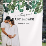 Greenery Leaves Baby Shower Backdrop