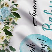 Personalized Oh Boy - Greenery Backdrop for Baby Shower. - iJay Backdrops