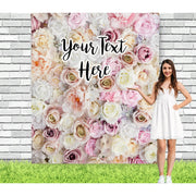 Pink Rose Flower Wall Backdrop - iJay Backdrops