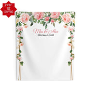 Pink Photo Backdrop for Wedding - iJay Backdrops