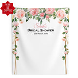 Floral Arch Bridal Shower Backdrop