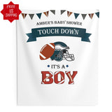 Touch Down Football Baby Shower Backdrop, Sports Baby Shower, Boy Baby Shower Banner, Its a boy Baby Shower Backdrop