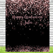 Custom Graduation Party Backdrop, Rose Gold - iJay Backdrops
