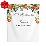 Twins Citrus Baby Shower Backdrop - iJay Backdrops